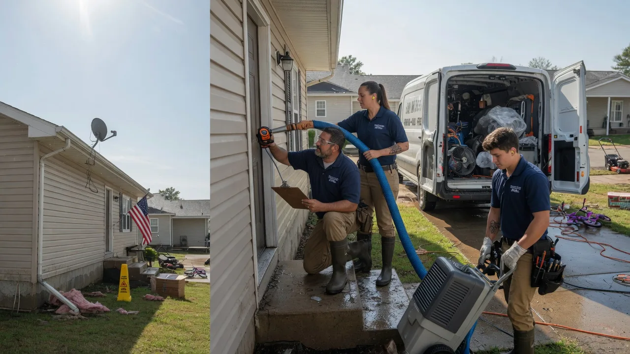 Ceiling Water Damage Restoration in Rossville, KS near me